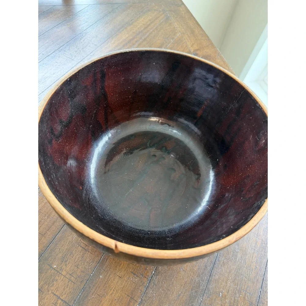 1930s Cook-Rite Cookin-Ware Health Economy Stoneware Mixing Bowl Pat 91285